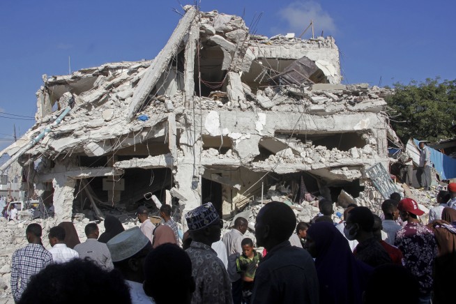 Somalia's president says at least 100 killed in car bombings