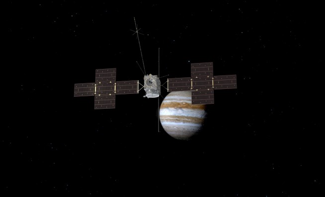 European spacecraft on way to Jupiter and its icy moons