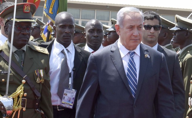 Israel's Netanyahu in Uganda to start 4-nation Africa tour