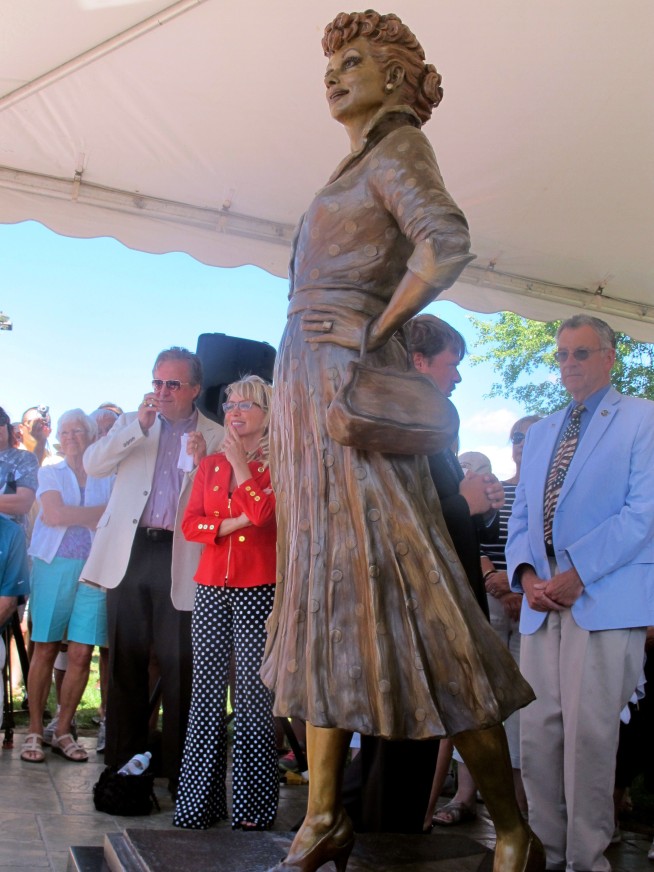 'Scary Lucy' no more: Town reveals new Lucille Ball statue