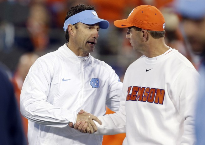 Playoff bound: Clemson beats UNC 45-37 for ACC title