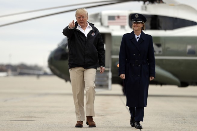 Trump visits as California struggles to locate 1,000 people