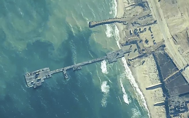 US-built pier will be removed from Gaza coast and repaired after damage from rough seas