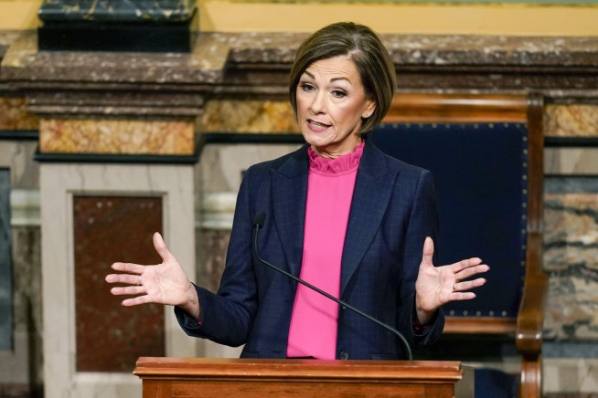 Iowa governor swipes at Biden leadership in GOP rebuttal