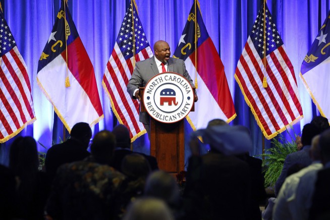 At North Carolina's GOP convention, governor candidate Robinson energizes Republicans for election