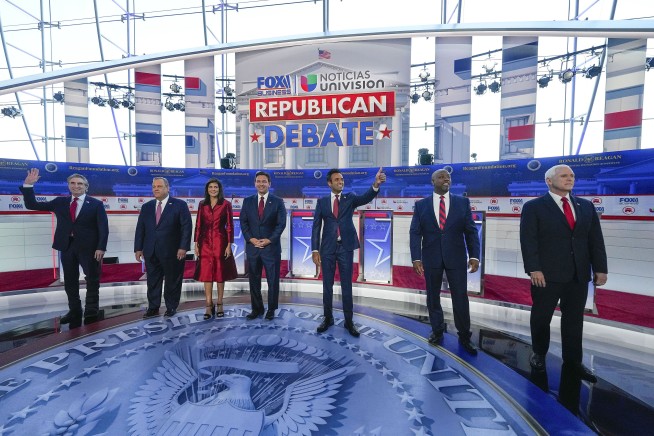 The candidates went after Biden — and Trump — at the second GOP debate. Follow live updates