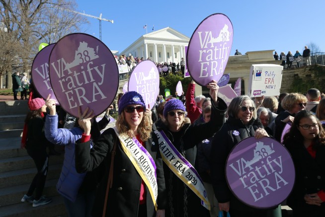 Virginia moves to brink of becoming 38th state to ratify ERA