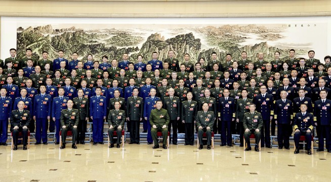 China's Xi calls for 'more quickly elevating' armed forces