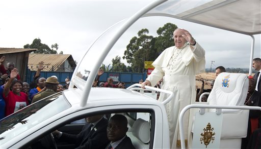 Pope calls slum conditions in Nairobi an injustice