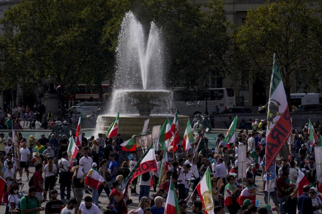 Activists in Europe mark the anniversary of Mahsa Amini's death in police custody in Iran