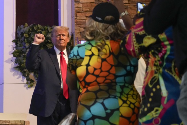 Trump blasts immigrants for taking jobs as he courts voters at a Black church, MAGA event in Detroit