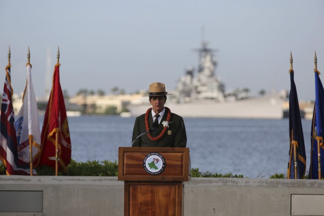 Pearl Harbor dead remembered in ceremony shrunk by pandemic