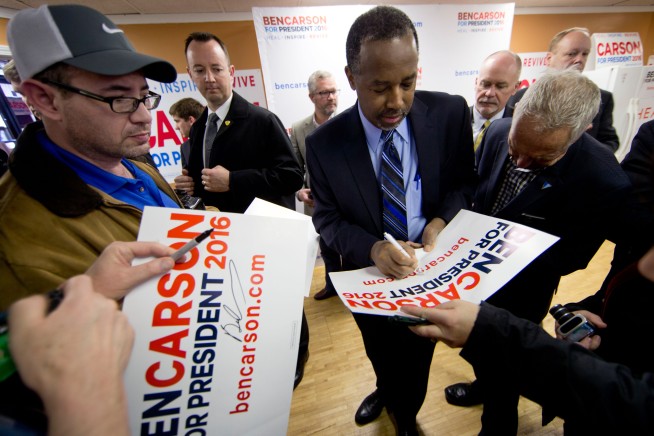Carson spent heavily on consultants, lightly on campaigning