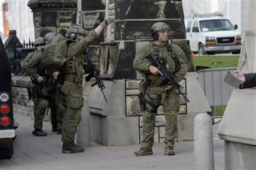 Shots ring out at Canada's Parliament