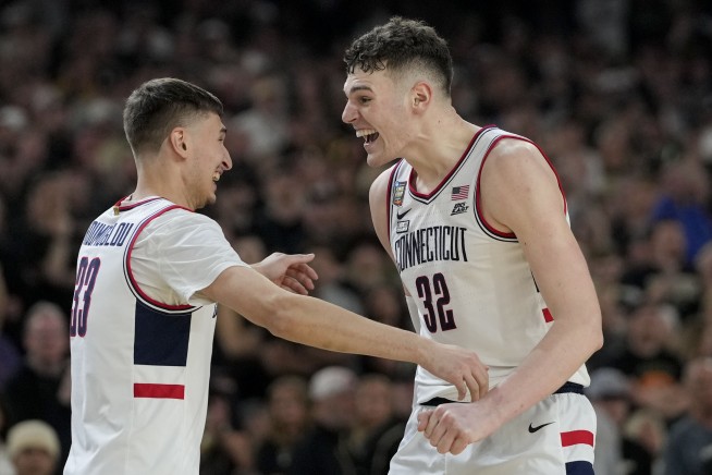 UConn concludes a dominant run to its 2nd straight NCAA title, beating Zach Edey and Purdue 75-60