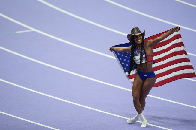 Team USA celebrates early and often on a night the red, white and blue brought home 8 Olympic medals