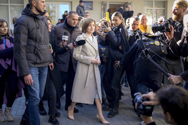 Moldova’s pro-Western president wins 2nd term in runoff overshadowed by Russian meddling claims