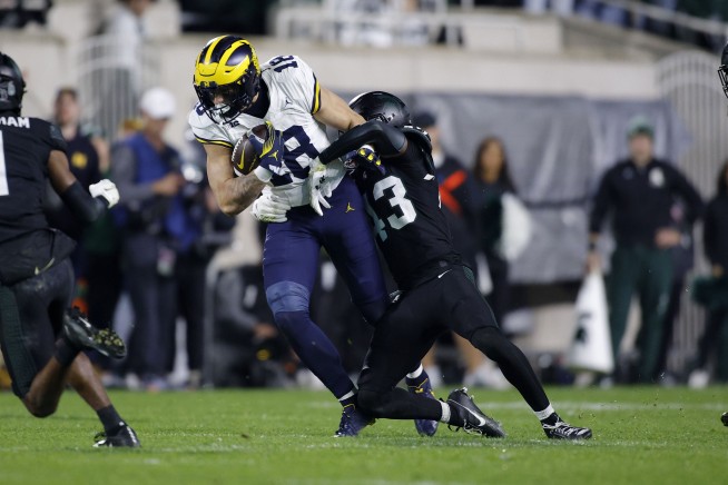 Michigan State shows Hitler's image on videoboards in pregame quiz before loss to No. 2 Michigan