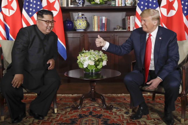 The Latest: Trump: I'd absolutely invite Kim to White House