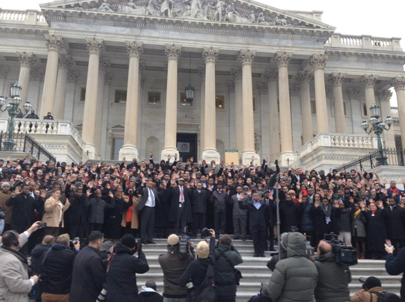Congressional Staffers Stage Walk-Out for Garner, Brown