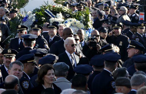 Thousands Attend Slain NY Police Officer's Funeral