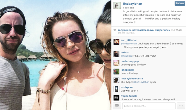 Lindsay Lohan Contracts Chikungunya on Vacation