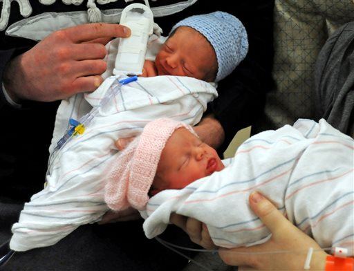 'Mostly Male' Woman Gives Birth to Twins