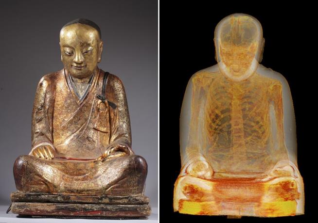 Ancient Buddha Statue Contains Mummified Monk