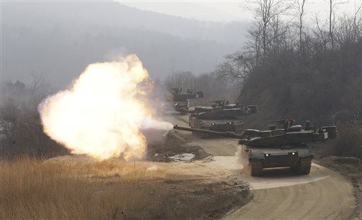 Pyongyang Fires Missiles as War Games Begin