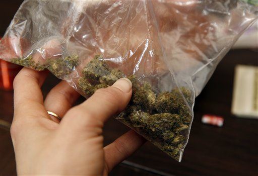 Lawyer Appears in Court, Drops Bag of Weed