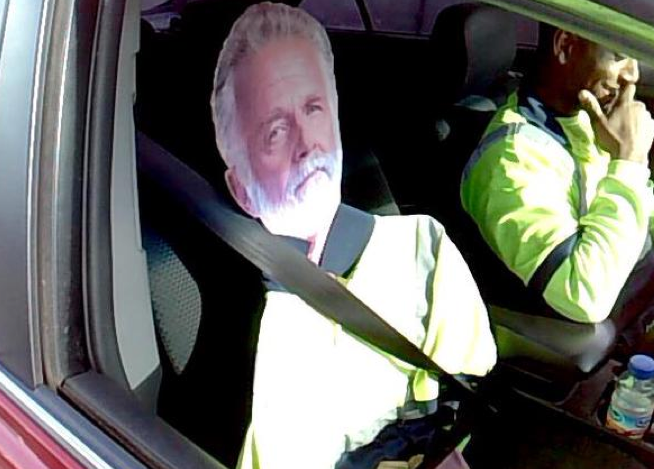 Cops Bust HOV Cheater— With 'Most Interesting Man'