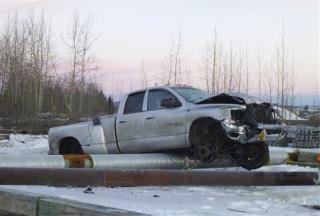 Cops: Drunk Guy Crashed Truck, Swiped Forklift
