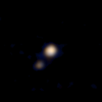 This Is a Spacecraft's First Color Pic of Pluto