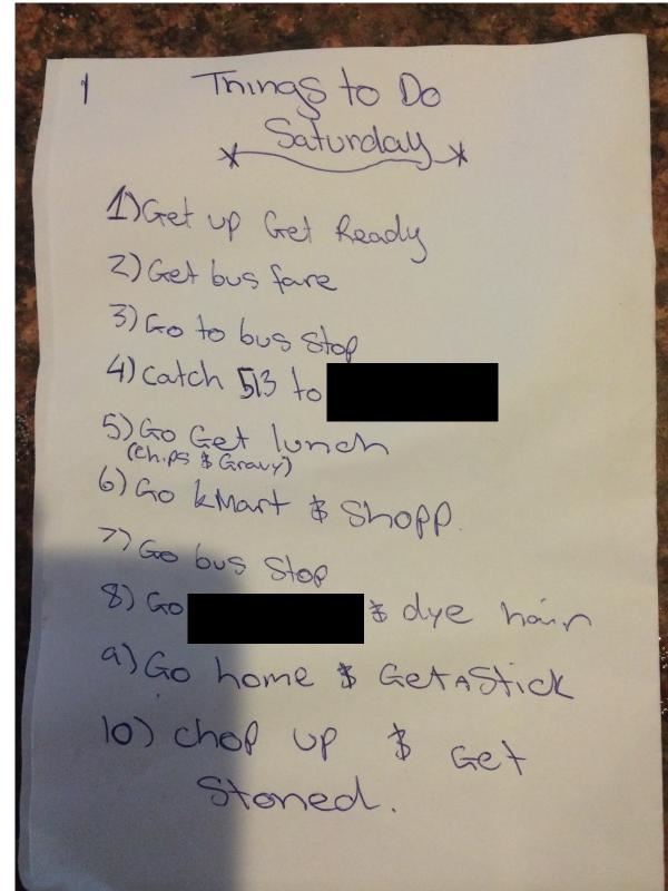 Cops Laugh About Stoner's To-Do List on Twitter