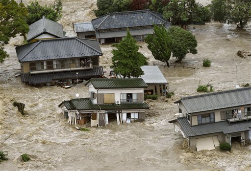 Entire Buildings Are Underwater in Japan