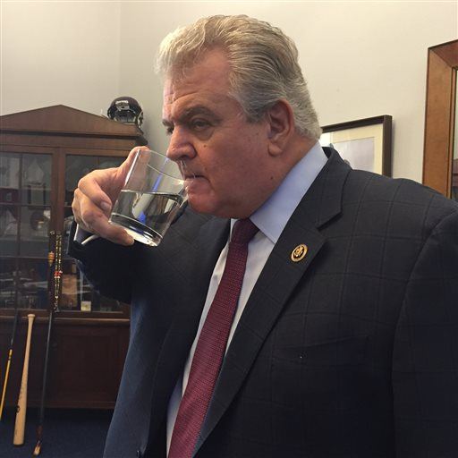 Congressman Swipes Pope's Water Glass