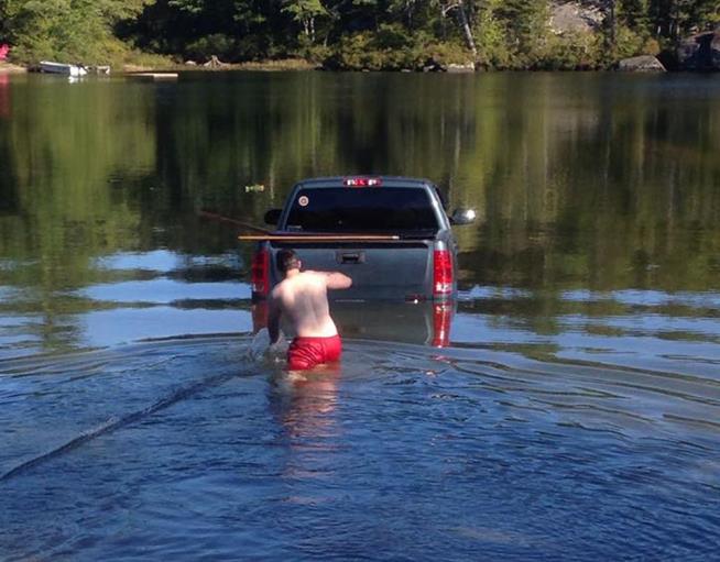 After Spat, Dog Puts Owner's Truck in Lake