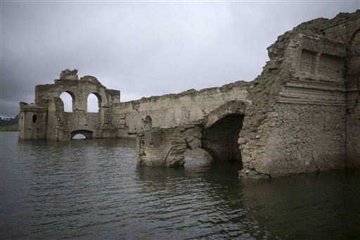 400-Year-Old Church Emerges in Reservoir