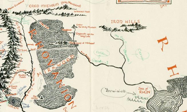 One-of-a-Kind Tolkien Map of Middle Earth Unearthed