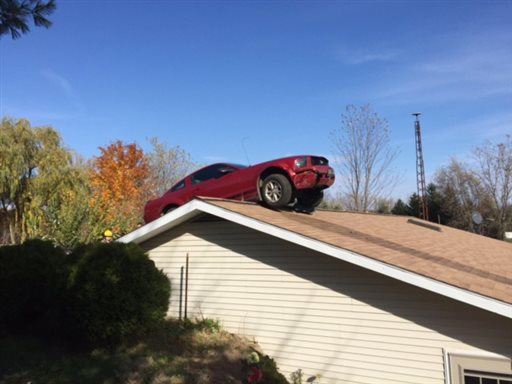 Owner Finds Car Parked on Her Roof