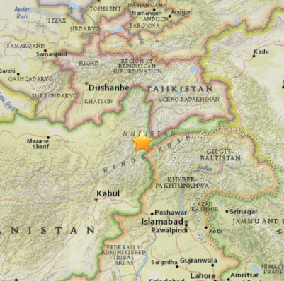 Strong Earthquake Strikes Afghanistan and Pakistan