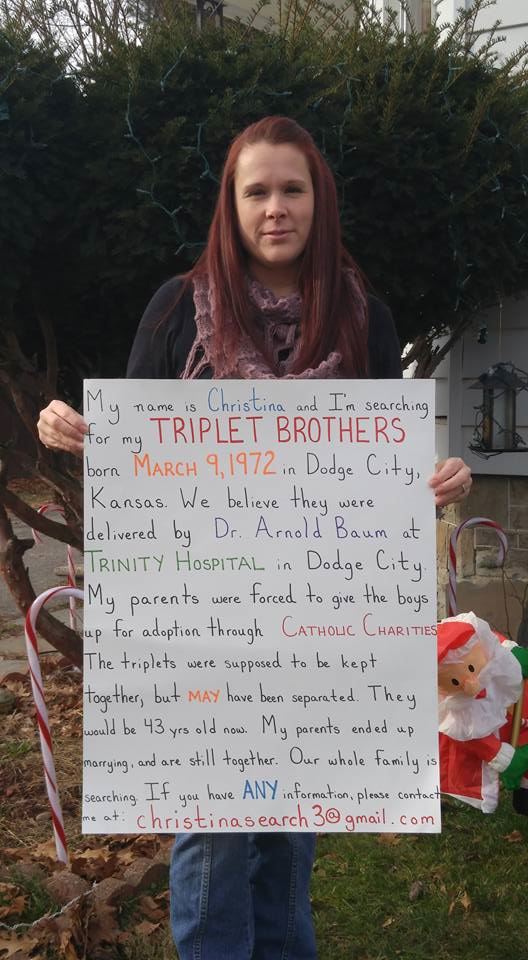 Family Seeks Long-Lost Triplets via Facebook
