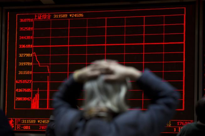 China Stops Trading After Stocks Nosedive
