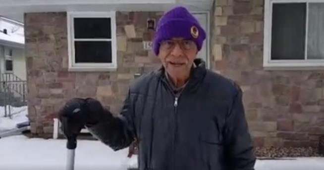 101-Year-Old Man Shocks Neighbor in Viral Video