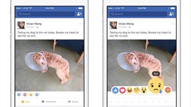 Facebook's 'Reactions' Buttons Are Here