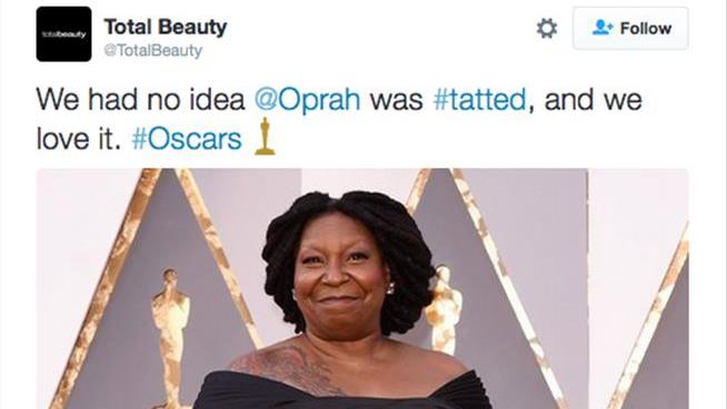 Tweet Mixes Up Whoopi and Oprah on the Red Carpet