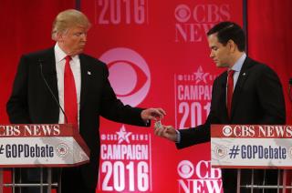 Rubio, Trump's New Fight: the Size of Trump's Hands