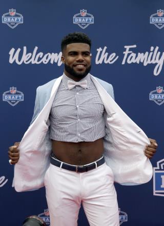 Player's Skin- Baring Outfit Turns Heads at NFL Draft