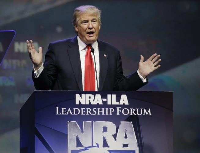 Trump Gets NRA Endorsement, Says He'll Ban Gun-Free Zones