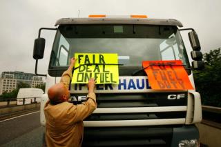 Truck Protest Freezes London